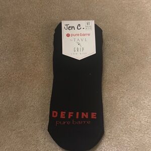 Grippy socks for pure barre. Size medium. Brand new.